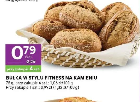 Bułka w stylu fitness na kamieniu