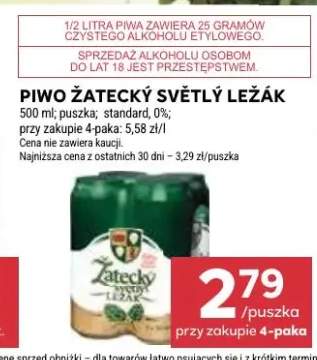 Piwo Žatecký Světlý Ležák