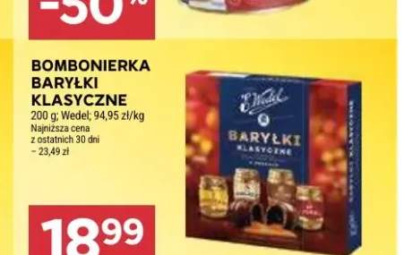 Bombonierka Baryłki Klasyczne Wedel