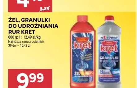 Żel do udrożniania rur Kret