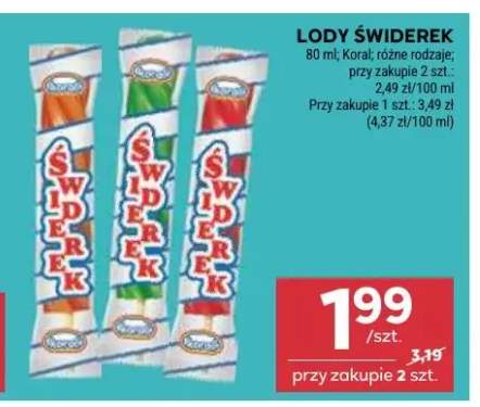 Lody Świderek Koral