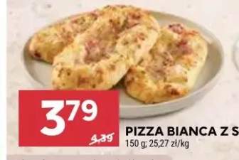 Pizza bianca z szynką