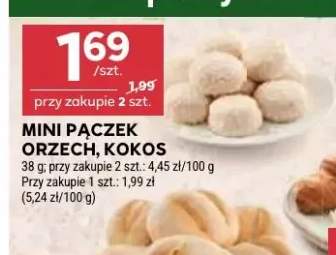Mini pączek orzech, kokos