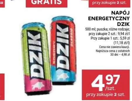 Napój energetyczny Dzik
