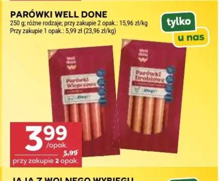 Parówki drobiowe Well Done
