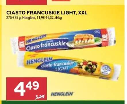 Ciasto francuskie Light Henglein