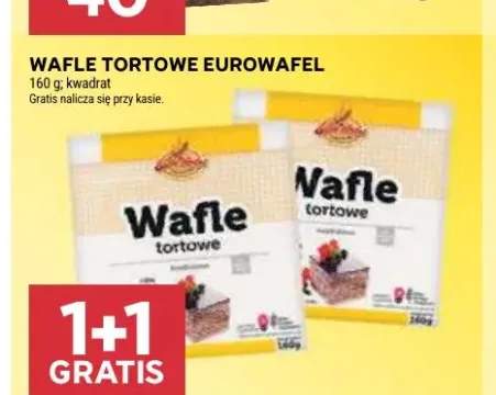 Wafle tortowe Eurowafel kwadrat