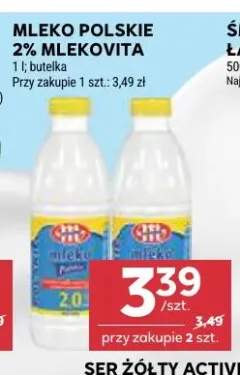 Mleko polskie 2% Mlekovita butelka