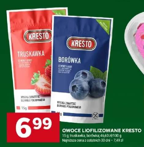 Owoce liofilizowane Kresto