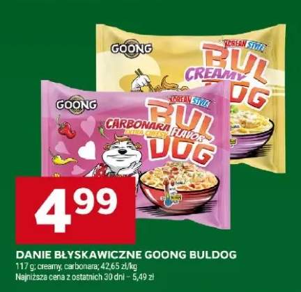 Danie błyskawiczne Goong Buldog