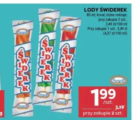 Lody Świderek Koral