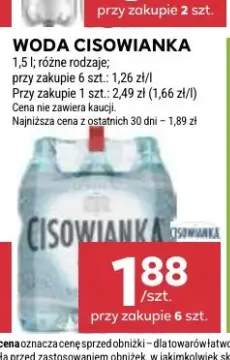 Woda Cisowianka