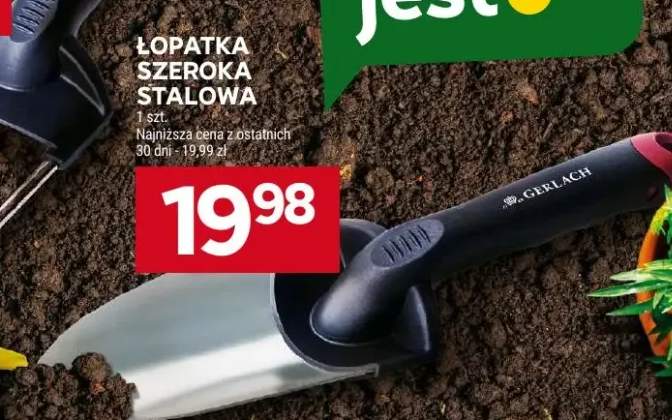 Łopatka szeroka stalowa GERLACH