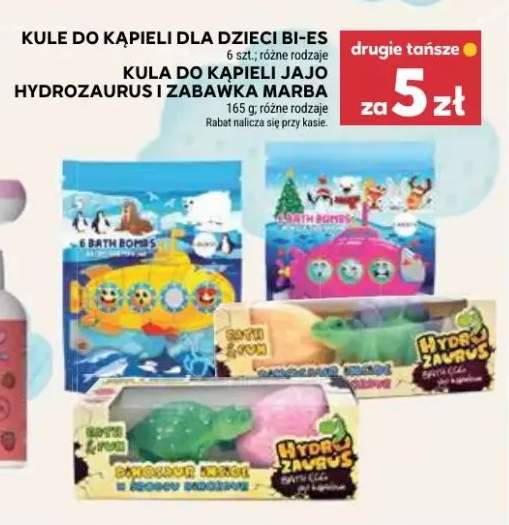 Kula do kąpieli jajo Hydrozaurus i zabawka Marba
