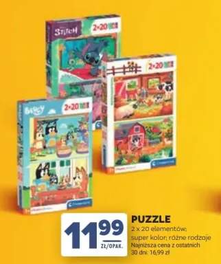 Puzzle Clementoni 2-pak 20 elementów Stitch super kolor