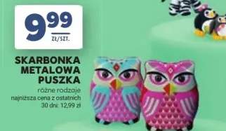 Skarbonka metalowa puszka