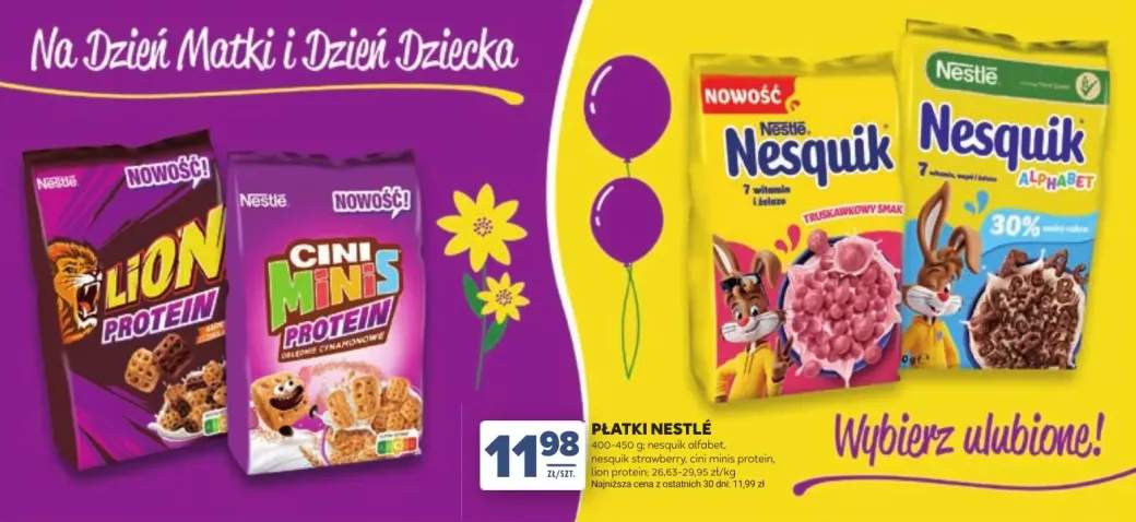 Płatki śniadaniowe Nestlé Nesquik Alphabet