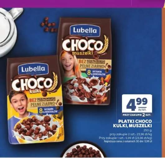 Płatki śniadaniowe Lubella Choco kulki