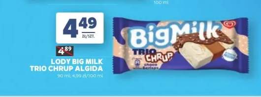 Lody Big Milk Trio Chrup Algida