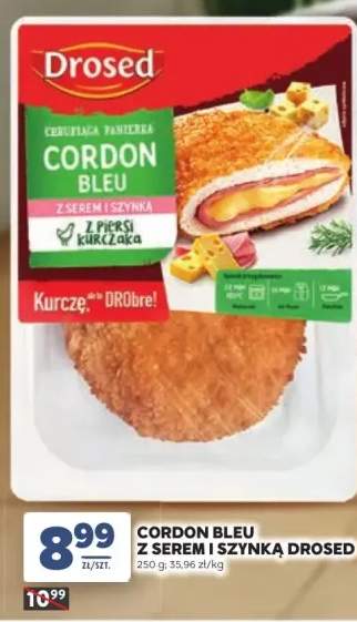 Cordon Bleu z serem i szynką Drosed