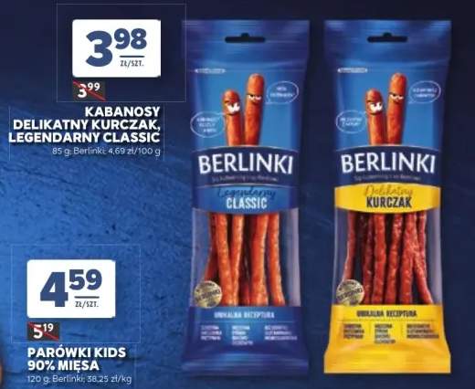 Kabanosy Berlinki Legendarny Classic
