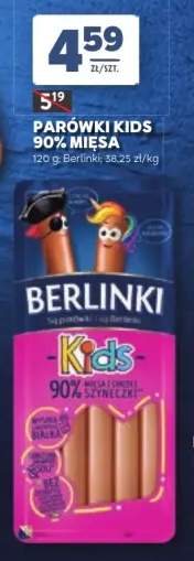 Parówki Berlinki Kids 90% mięsa