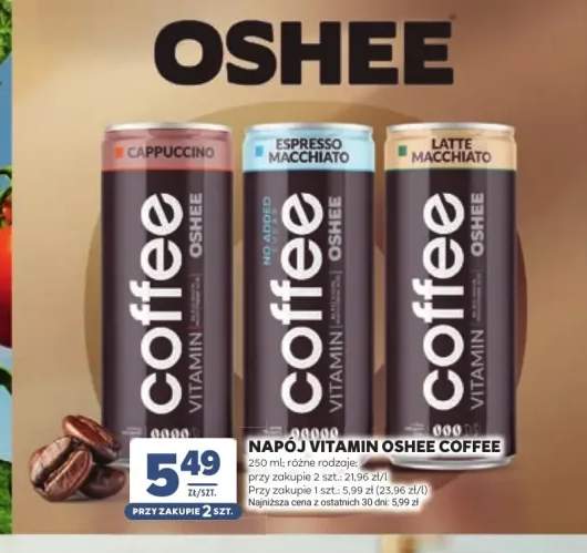 Napój Vitamin Oshee Coffee Espresso Macchiato