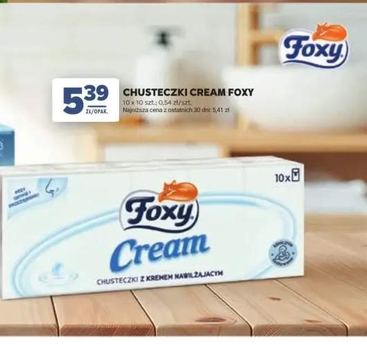 Chusteczki Cream Foxy 10-pak