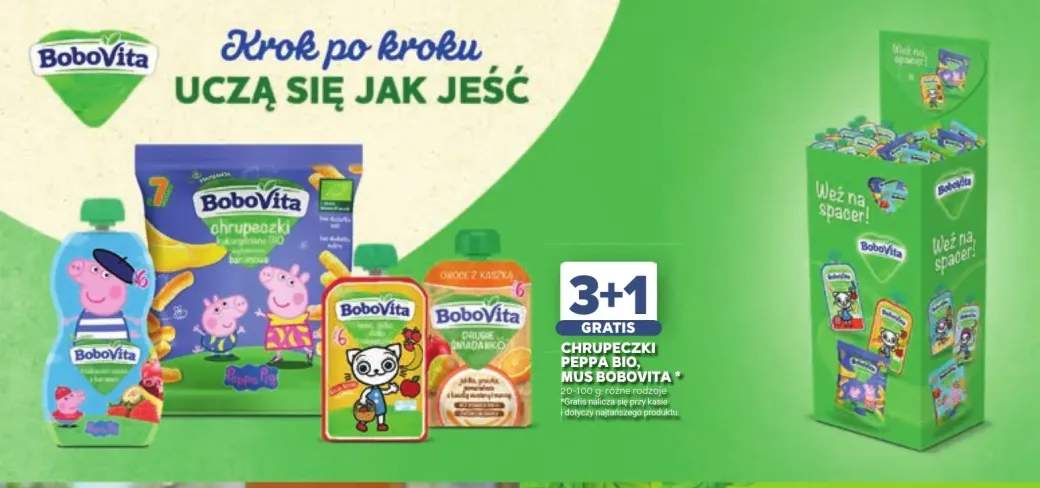 Chrupeczki Peppa Bio, mus BoboVita