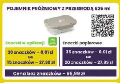 Pojemnik próżniowy z przegrodą WD Lifestyle 625ml