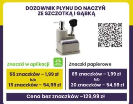 Dozownik płynu do naczyń ze szczotką i gąbką