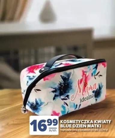 Kosmetyczka kwiaty blue Dzień Matki