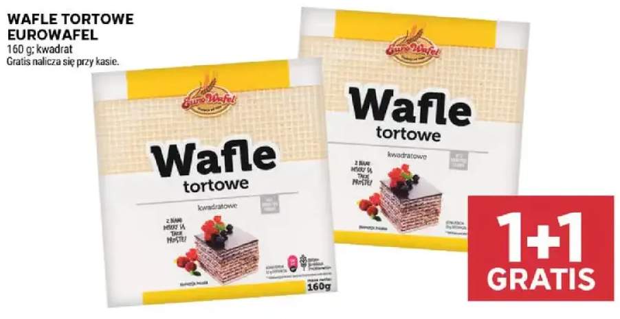 Wafle tortowe kwadratowe Eurowafel