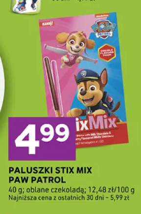 Paluszki Stix Mix Paw Patrol oblane czekoladą