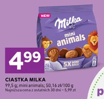 Ciastka Milka mini animals