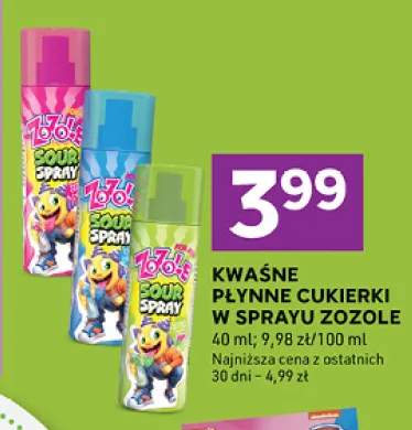 Kwaśne płynne cukierki w sprayu Zozole