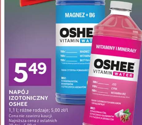 Napój izotoniczny Oshee