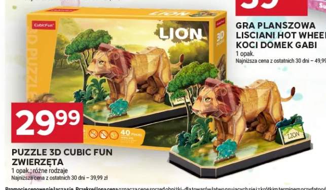 Puzzle 3D Cubic Fun zwierzęta