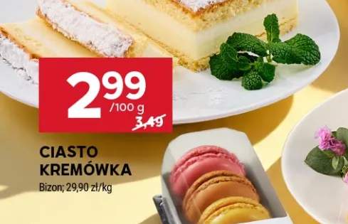 Ciasto kremówka Bizon