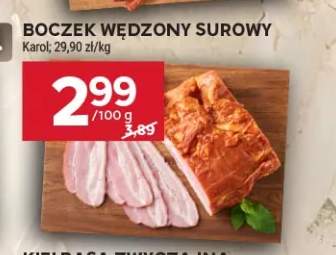 Boczek wędzony surowy Karol