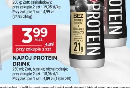 Napój proteinowy ZOTT Protein Drink o smaku czekoladowym