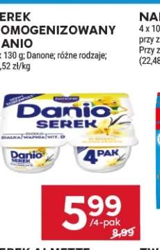 Serek homogenizowany Danio Danone 4-pak 130g