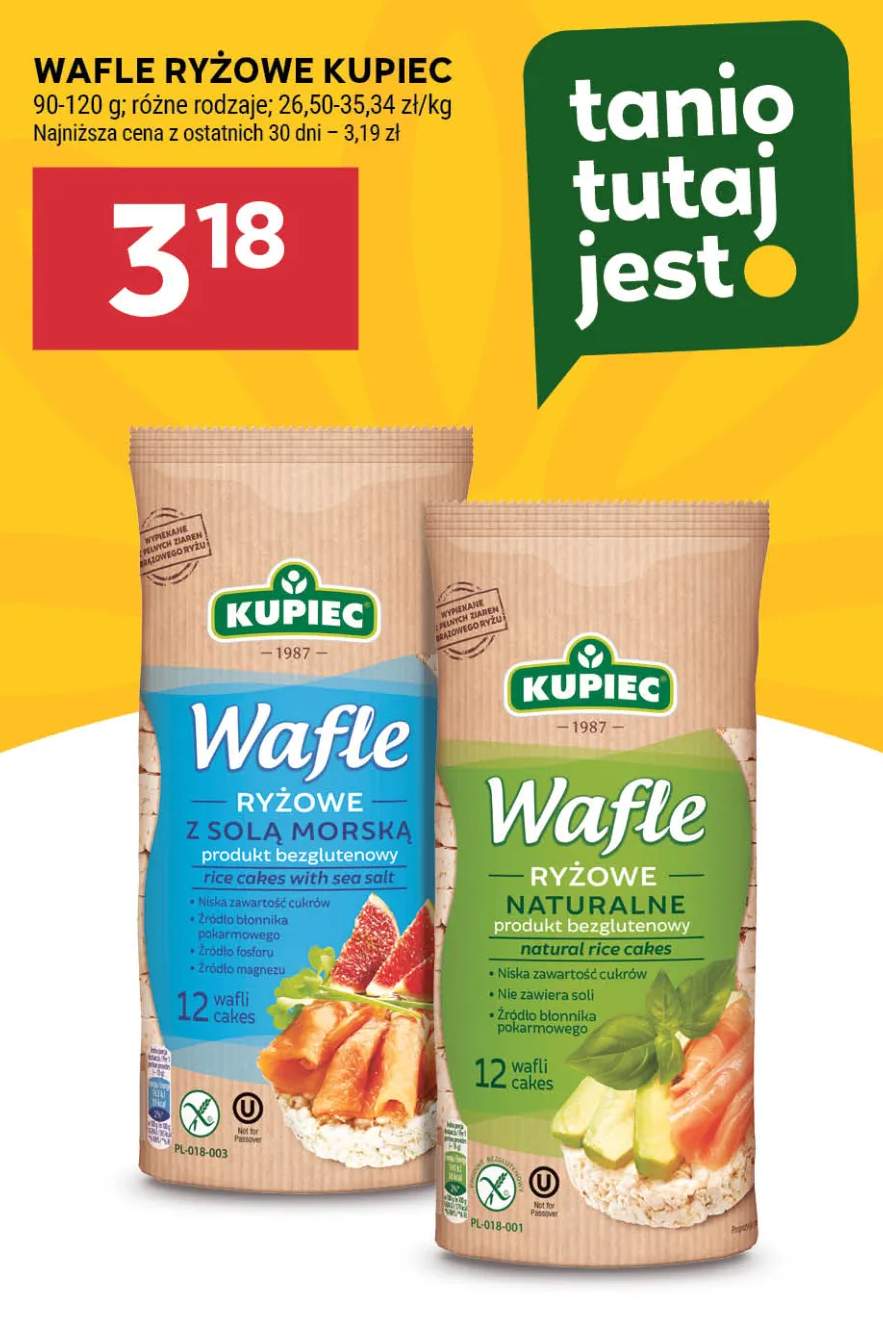 Wafle ryżowe z solą morską Kupiec