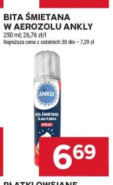 Bita śmietana w aerozolu Ankly