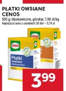 Płatki owsiane Cenos błyskawiczne