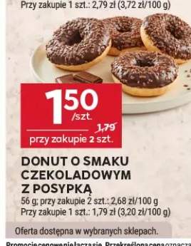 Donut o smaku czekoladowym z posypką