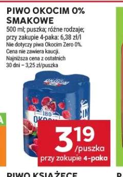 Piwo bezalkoholowe Okocim 0% smakowe