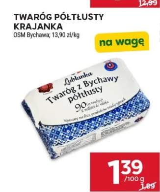 Twaróg półtłusty krajanka OSM Bychawa