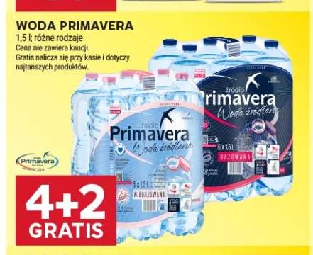 Woda PRIMAVERA niegazowana