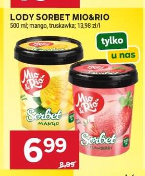 Lody sorbet Mio&Rio